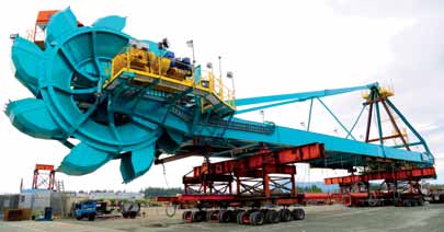 Mammoth move of EMS-Tech designed & constructed stacker/reclaimers